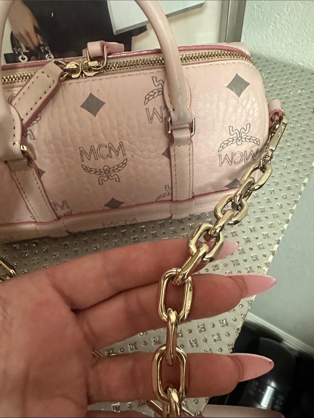 MCM Visetos Delmy Boston Bag - Picture 15 of 16